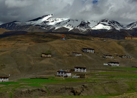 Тибетское плато. Химачал. Поселения и дома.