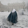 Редкая фотография собора Святого Петра зимой