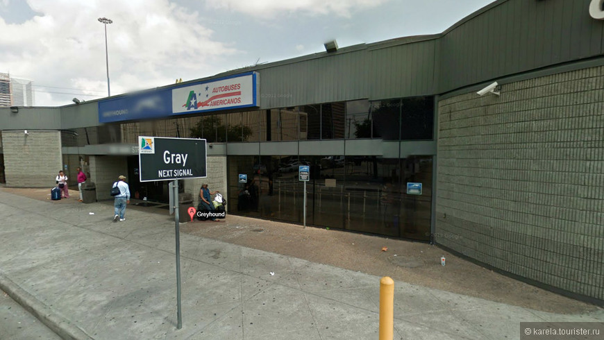 Автобусная станция Greyhound в Хьюстоне (фото Google)