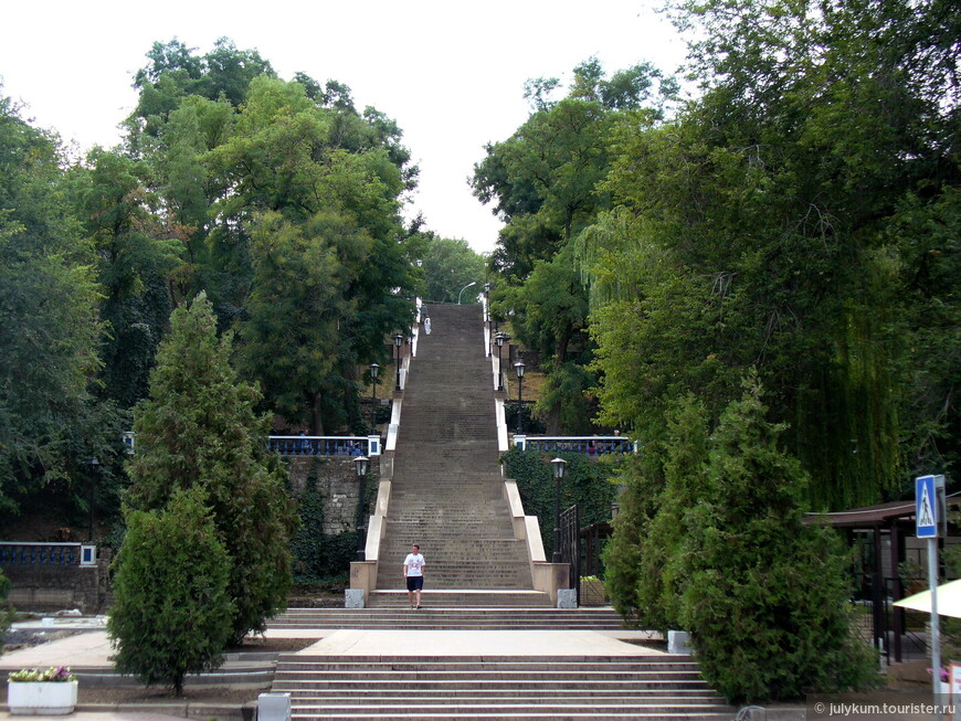 Каменная лестница, вид со стороны Пушкинской набережной.
