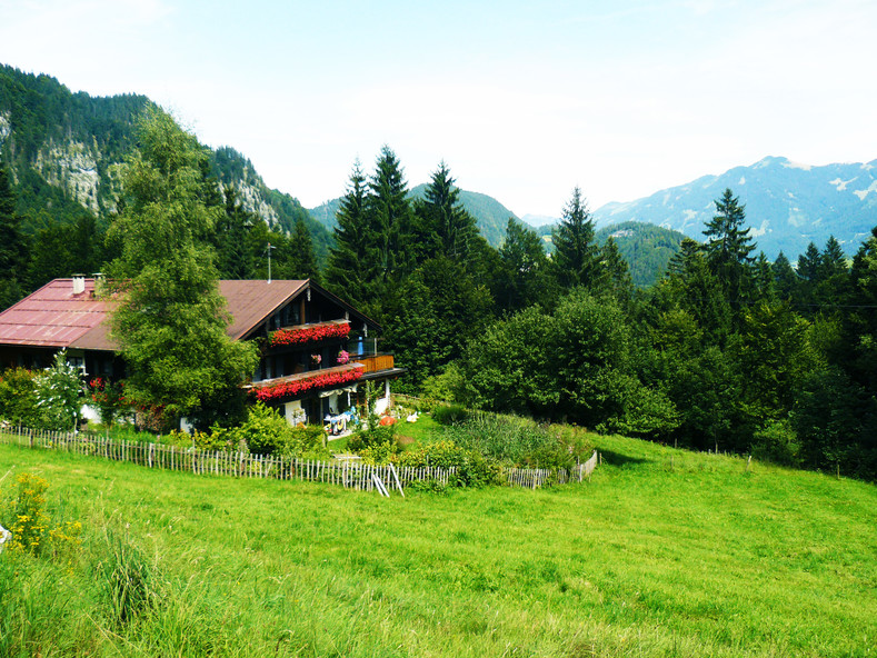 Типичный альпийский домик