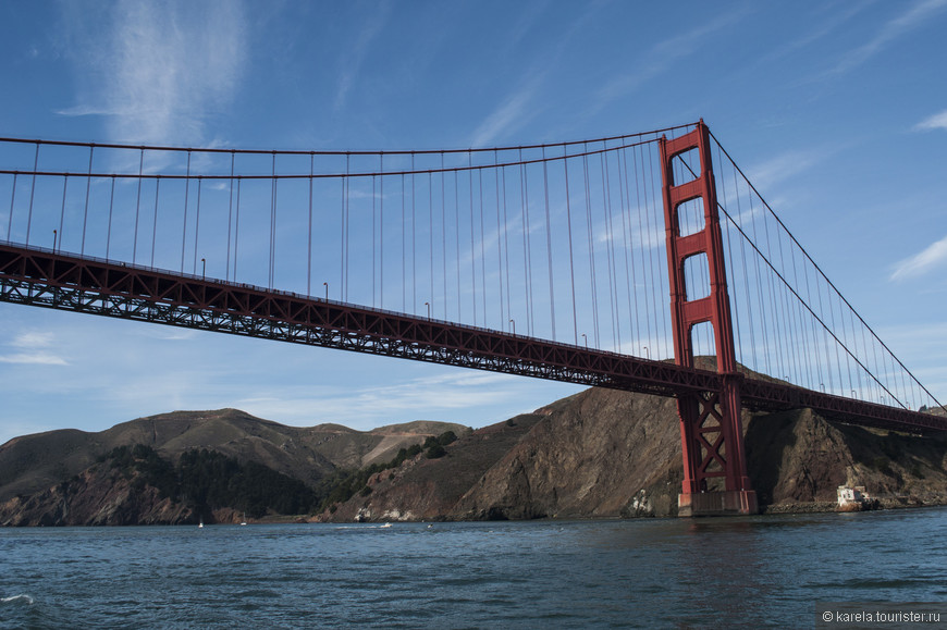 Мост Золотые ворота в бухте Сан-Франциско