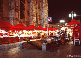 Рождественский рынок в Милане