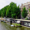Жилые лодки Амстердама
