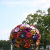 Металический букет цветов на набережных Роны 