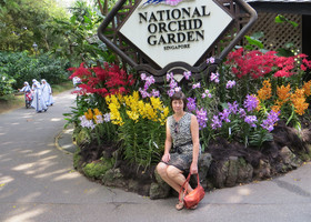 Орхидеи Ботанического сада в Сингапуре