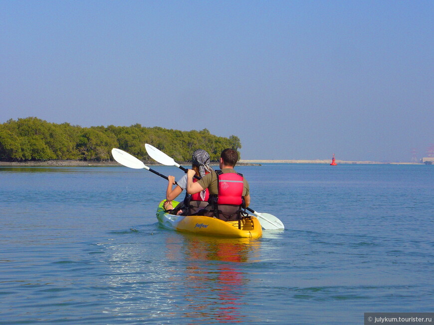 На каяках по мангровому лесу Eastern Mangroves Lagoon