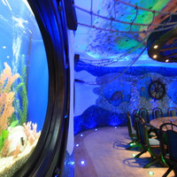 Дегустационный зал - "Подводный мир", до реконструкции был "Космический"