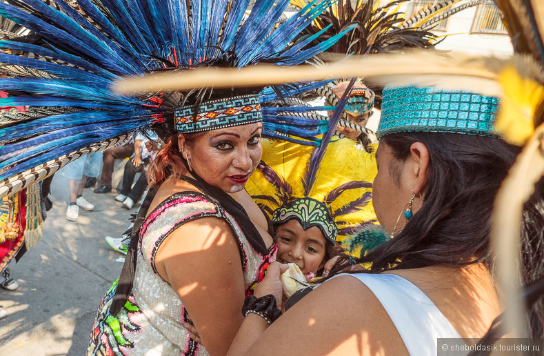 Мексика, Мехико: шествие в честь Девы Марии Гваделупской