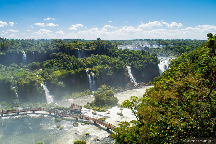 Чудо природы — водопады Игуасу с бразильской стороны
