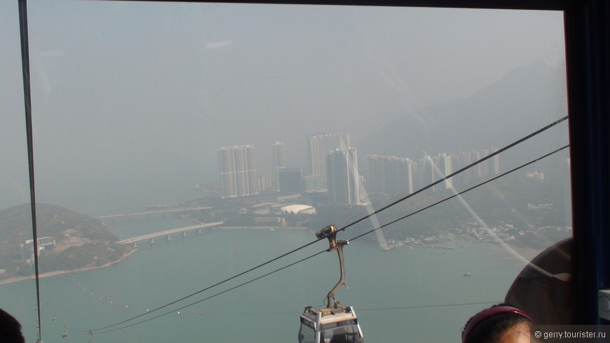 Вид с фуникулера на Гонконг 