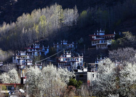 весна, Тибетский деревня-Даба