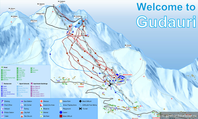 Гудаури-горнолыжный курорт 
