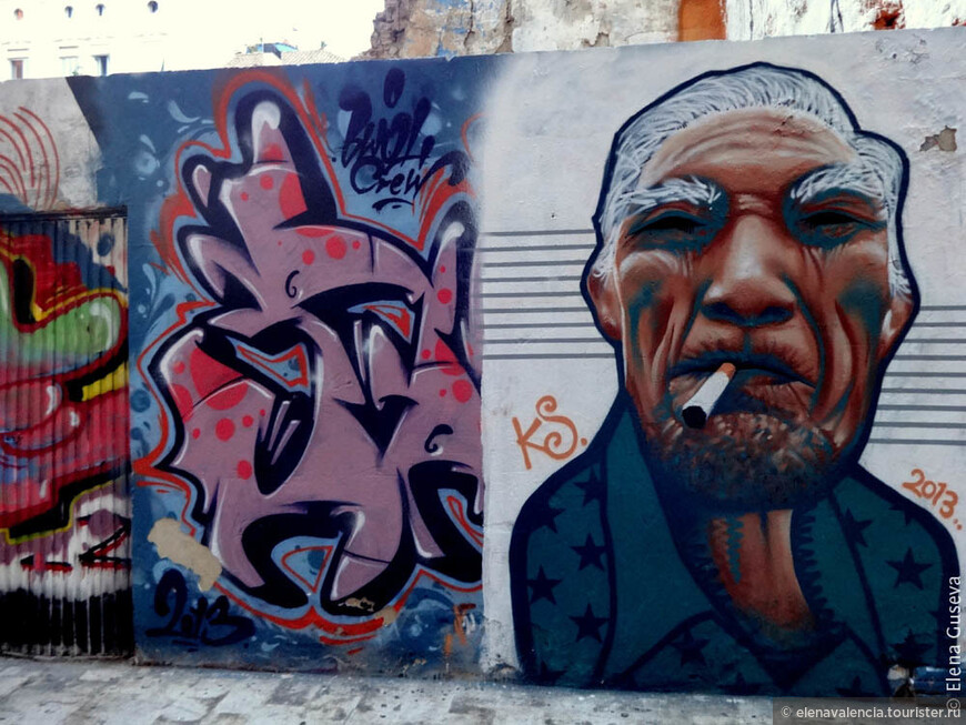 Уличное искусство граффити в Валенсии