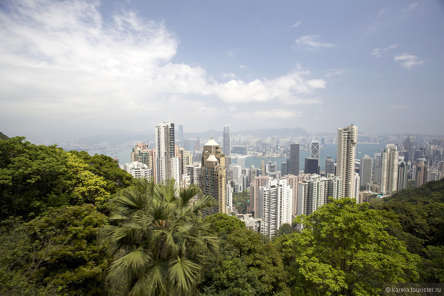 Классический открыточный вид Гонконга - с пика Виктории