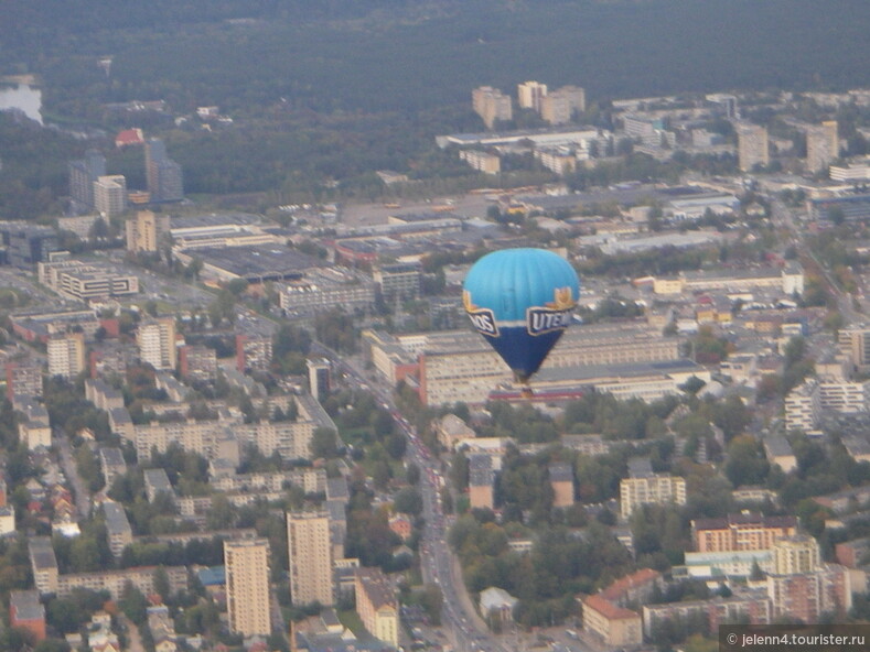 Полет над Вильнюсом на воздушном шаре.
