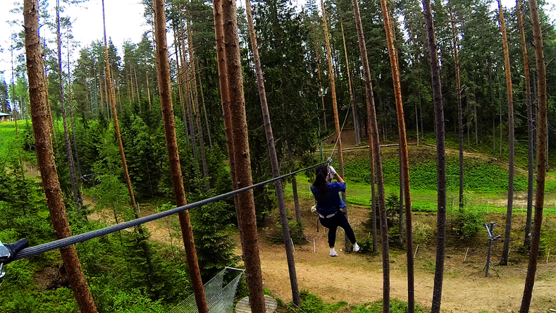 Куда поехать на выходные? Верёвочный парк Норвежский парк Орех