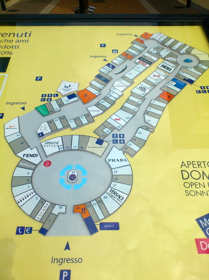 Serravalle карта магазинов