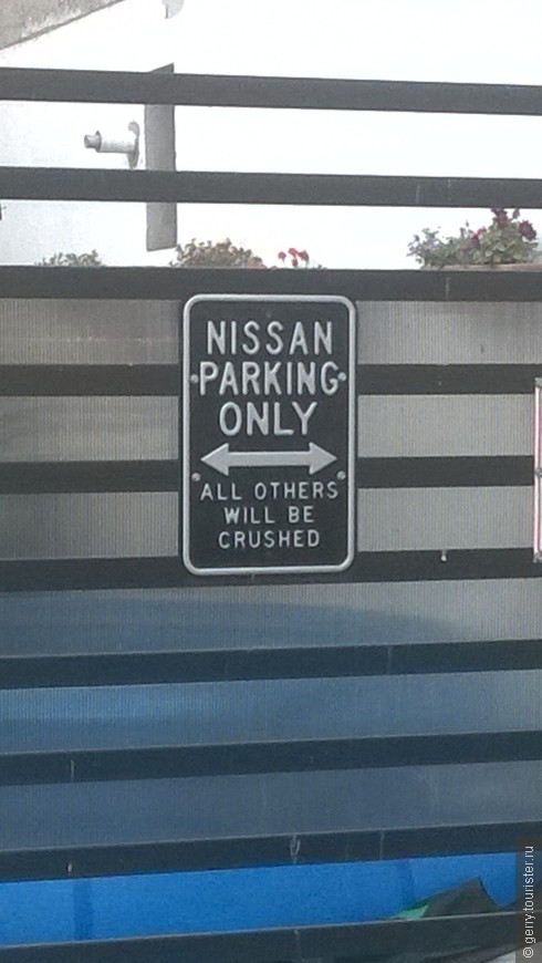 И рядом с этой вывеской именно Nissan'а не наблюдалось :)