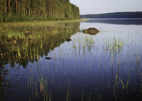 Финляндия. Кухмо. Озеро Лентуа