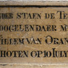 Плита на месте гибелии Вильгельма Оранского.