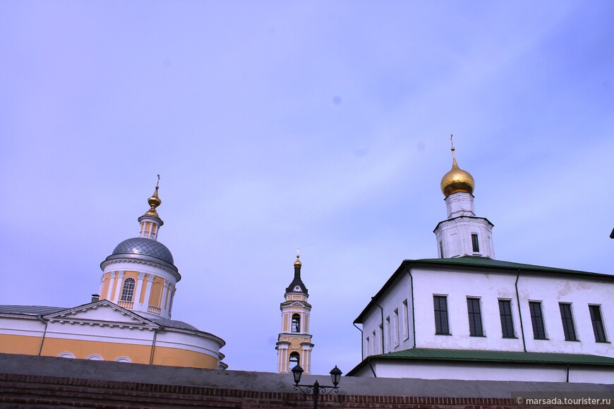 Купола Богоявленского и Сергиевского Храма с надвратной колокольней