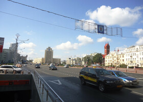 Самостоятельно по Минску в августе 2014 года.