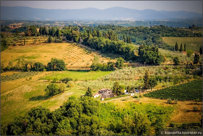 Тоскана... Какая тоска бывает по Тоскане знают только те, кто видел эти бескрайние долины рек, этот бесконечный хоровод виноградников, уютных деревушек и яркой красочной растительности...