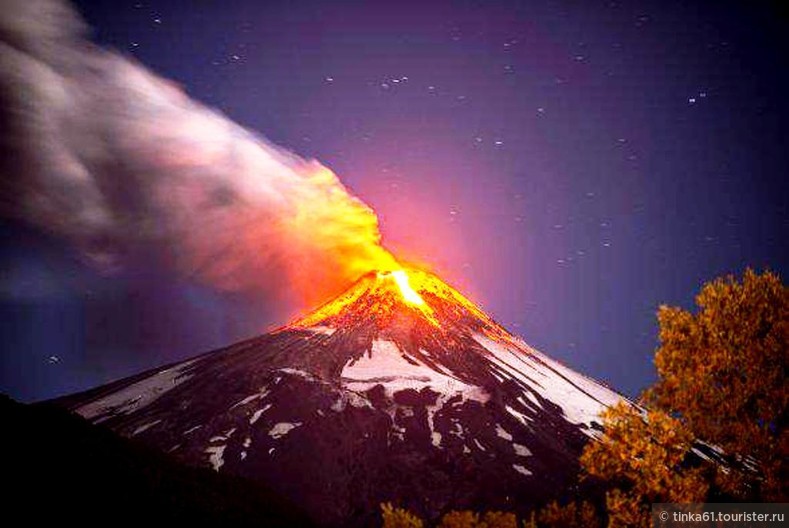 Извержение вулкана Вильяррика