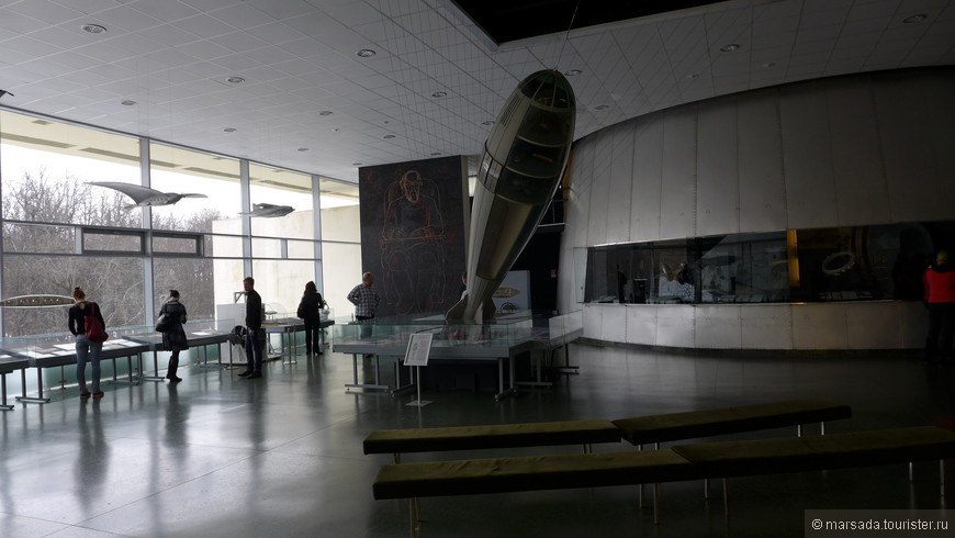 Макет ракеты Циолковского, сделанной по чертежам ученого