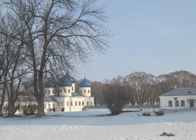Юрьев монастырь и Кремль в Великом Новгороде