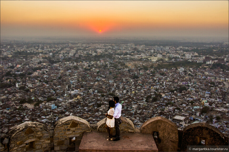 закат над Джайпуром