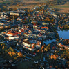 Город Тршебонь , вид с воздушного шара 

