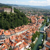 Вид на Любляну с воздуха