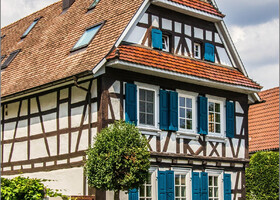фахверковые домики - характерная черта немецкого градостроительства