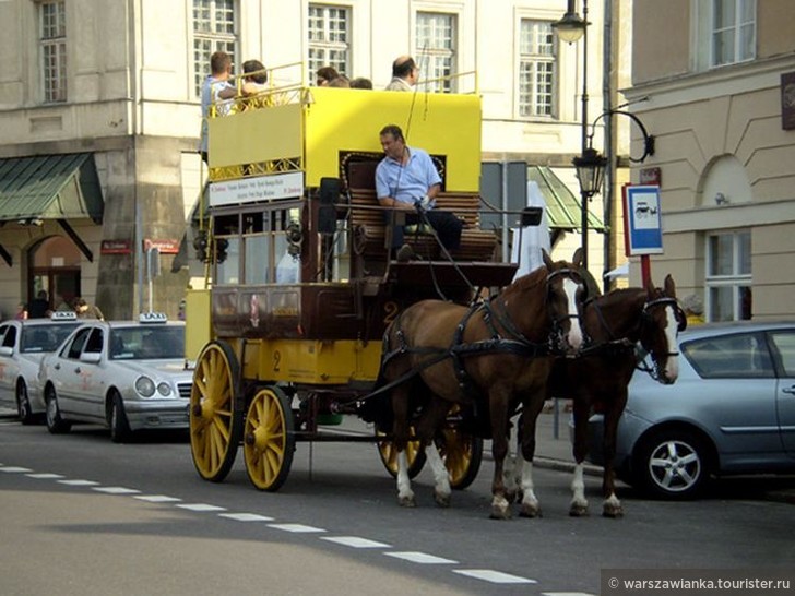 На конном трамвае по исторической Варшаве.