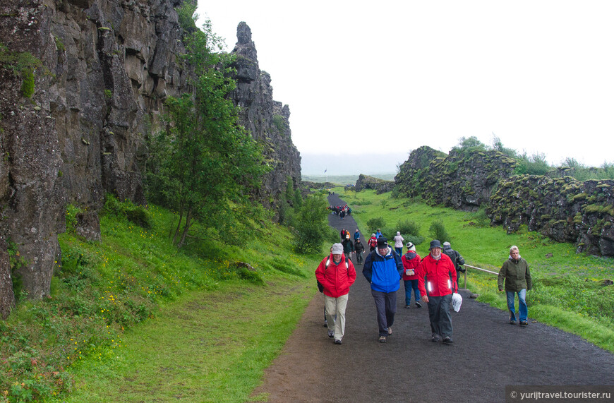 В ущелье Almannagjá (Всеобщее Ущелье) и проходили собрания древних исландцев