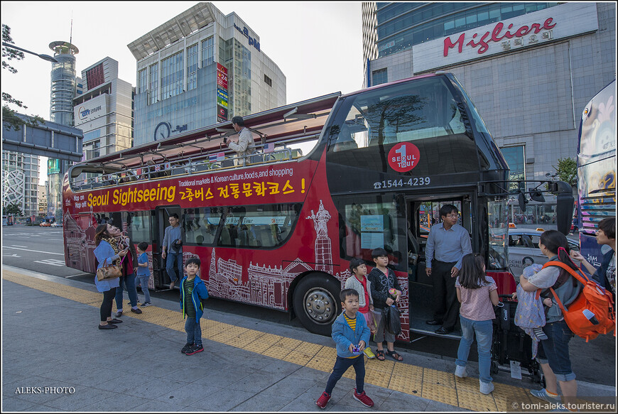 Взгляд на Сеул из автобуса и с корабля (Южная Корея)