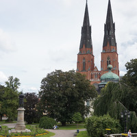 Кафедральный собор Уппсалы, открытый в 1435 году,