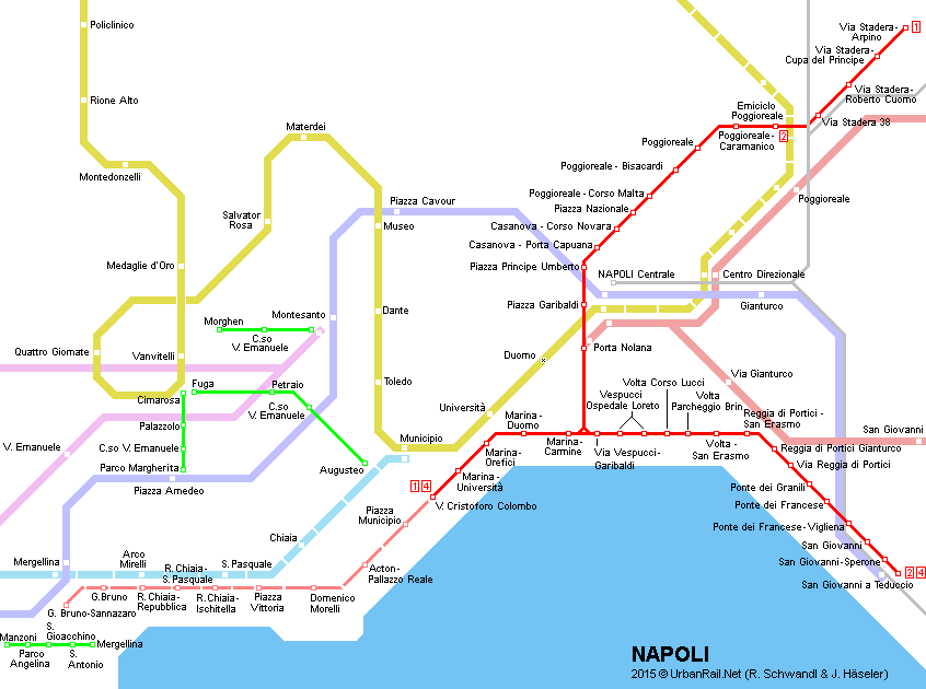 Карта неаполя на русском