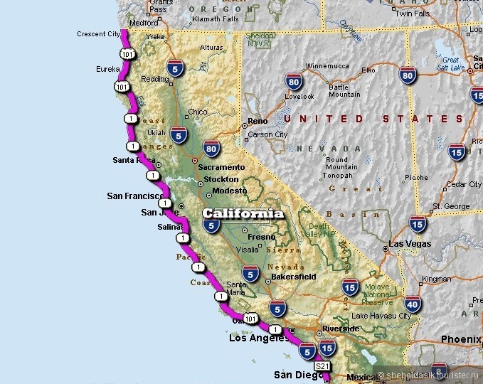 Pacific Coast Highway – достопримечательности вдоль самой романтичной дороги США