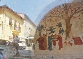 Фреска Дворца Изобилия- Дерево Плодородия. 13 век.