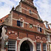 Красивое здание 1656 года на Marktstraat 3.