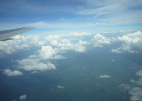 Вид из самолета (Гималаи, Тибет и облака)