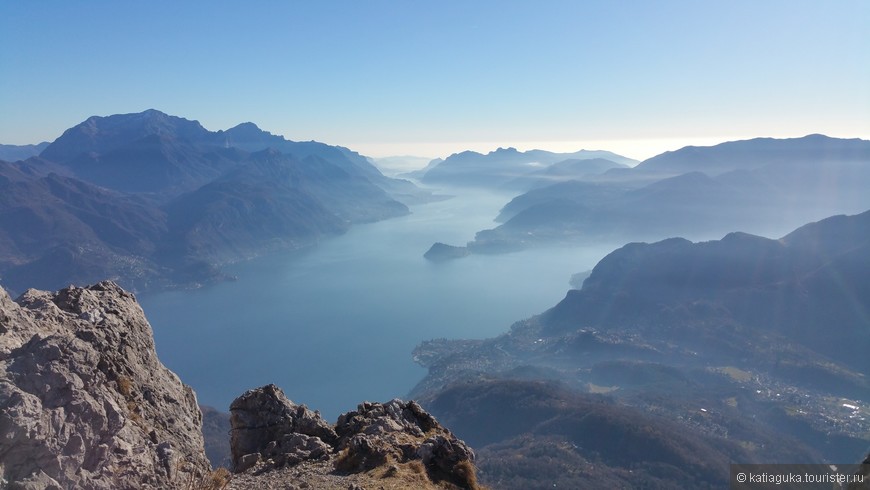 Хайкинг на Monte Grona, Меннаджио, озеро Комо