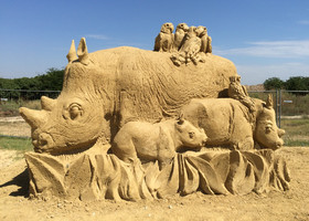 Фестиваль песчаных скульптур в Бургасе